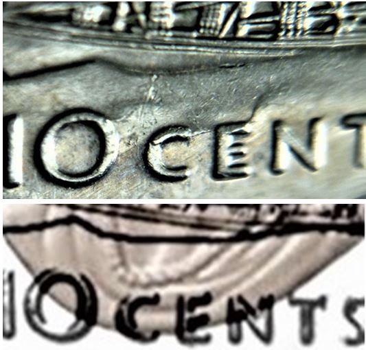 10 Cents 2005-Coin entrechoqué sur l'eau-2.JPG