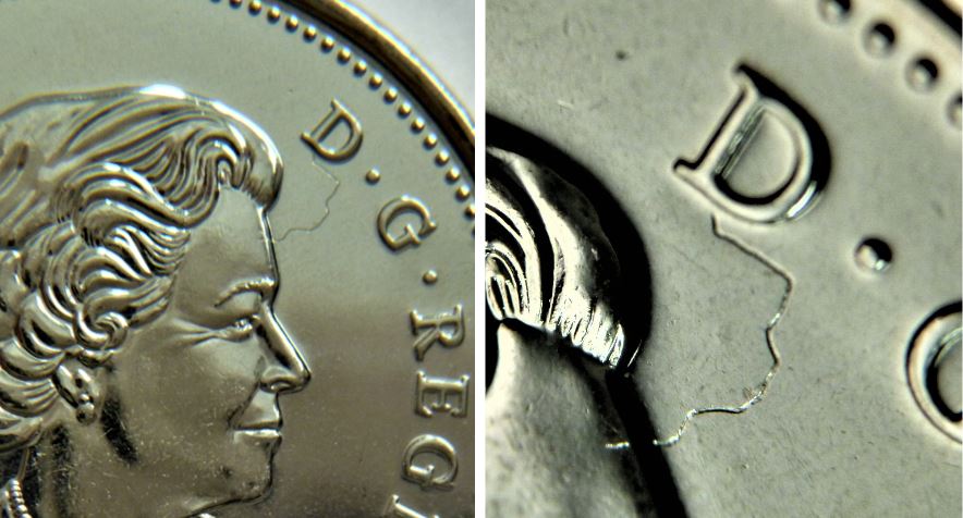 5 Cents 2019-Frappe a travers un fil du D de D.g au front de effigie.2.JPG