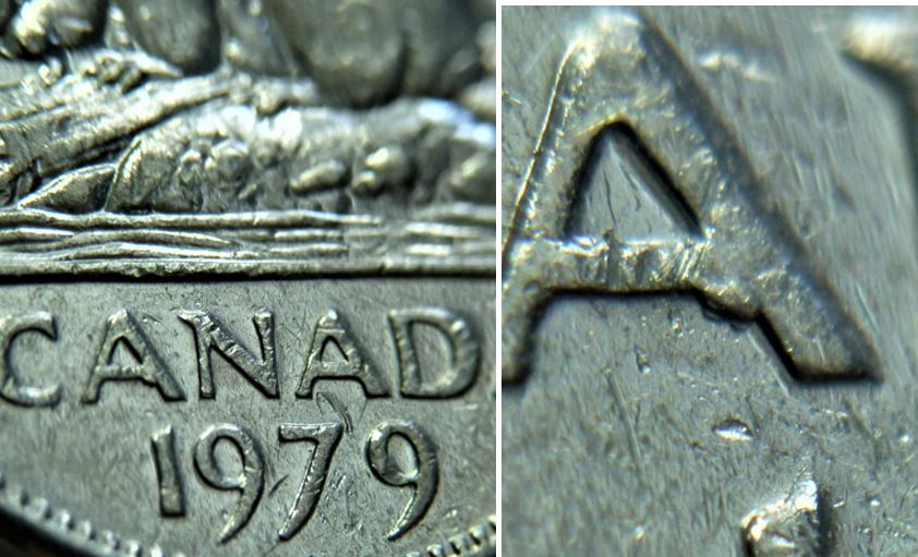 5 Cents 1979-Éclat coin sous le premier A de cAnada-1.JPG