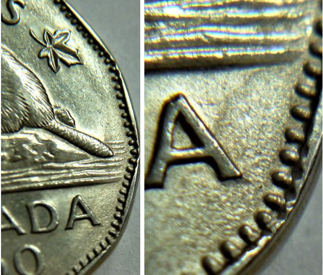 5 Cents 1960-Double 19+Dépôt de métal revers -3.JPG