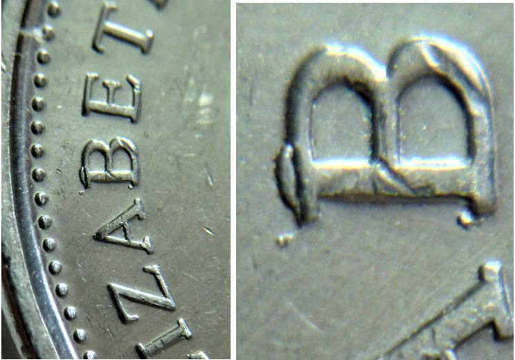 5 Cents 2013-Éclat coin sur B de elizaBeth-2.JPG