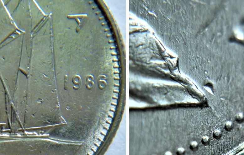 10 Cents 1986-Défaut du flan sur la robe,1.JPG