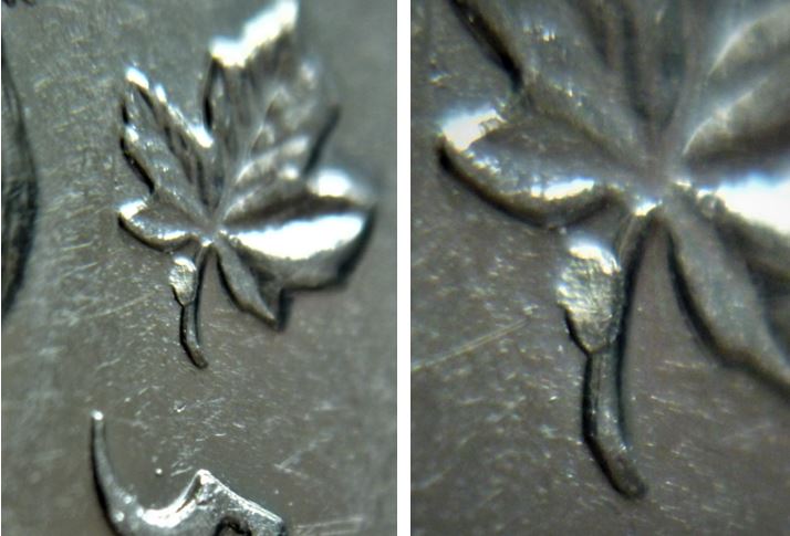 5 Cents 2002-Éclat du coin sur la tige de le feuille gauche-2.JPG