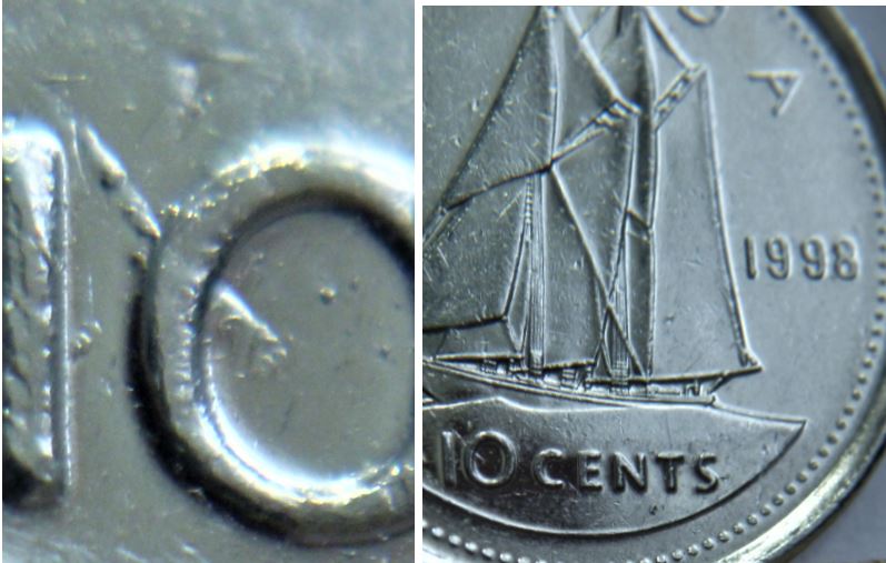 10 Cents 1998-Dommage coin a travers 0 de 10..1.JPG