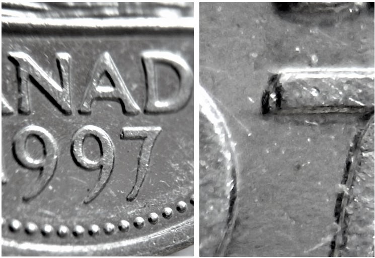 5 Cents 1997-Éclat coin devant la tête du 7-1.JPG