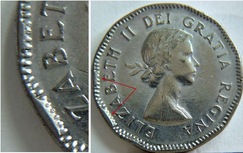 5 Cents 1953 NSF loing-Coin décentré revers-Manque de fourrure a l'abdomen-3.JPG