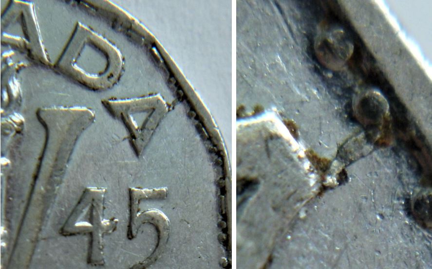 5 Cents 1945-Éclat coin au dessus A de canadA-1.JPG