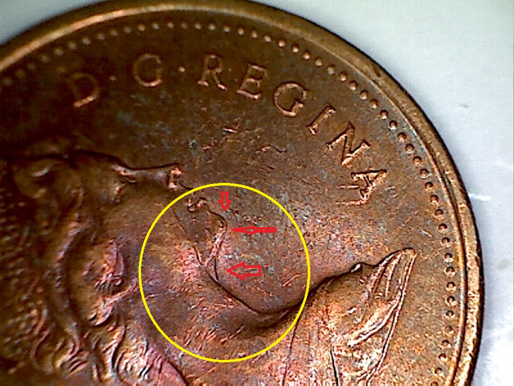 1 CENT 1979 JD177T Surpl. métal, coin pivoté, REINE pleureuse et dbl. menton 2 de 2.jpg
