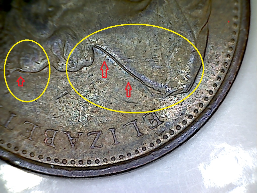 1 CENT 1971 Flan coupé et double dos JD192D 2 de 2.jpg