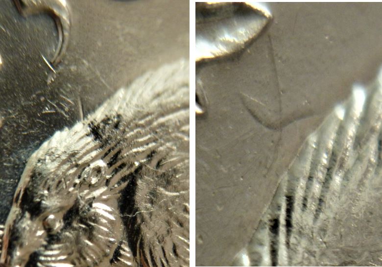 5 Cents 1965-Coin entrechoqué a deux endroit sur le dos du castor-3.JPG