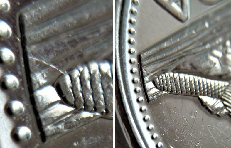 5 Cents 2020-Coin fendillé  sous la queue du castor-3.JPG