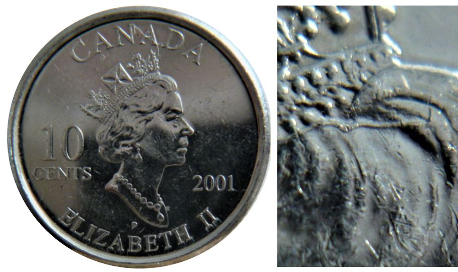 10 Cents 2001-Coin fendillé sur la tête de effigie-1.JPG
