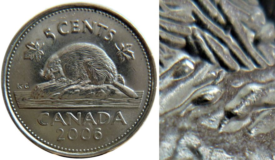 5 Cents 2006-Éclat coin au dessus de la patte arrière-,1.JPG