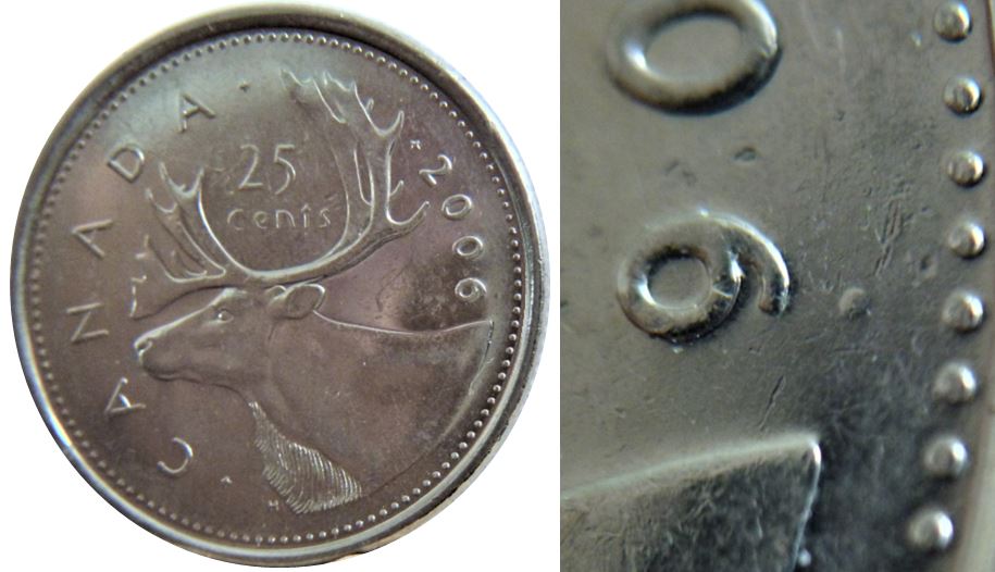 25 Cents 2006-Point au dessus du 6-1.JPG