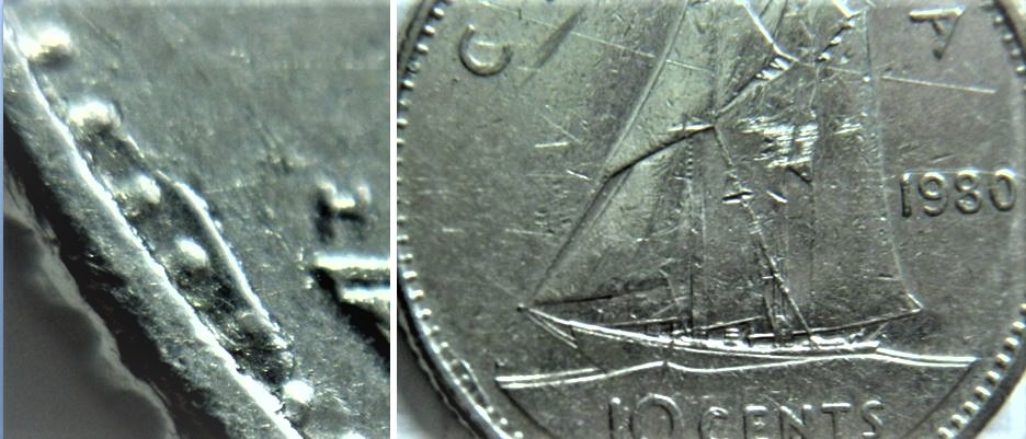 10 Cents 1980-Bavure de poinçonnage coté revers-1.JPG