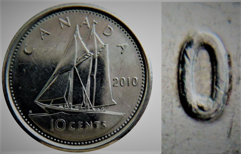10 Cents 2010-Éclat coin dans le drenier 0 et dernier A de canadA-1.JPG
