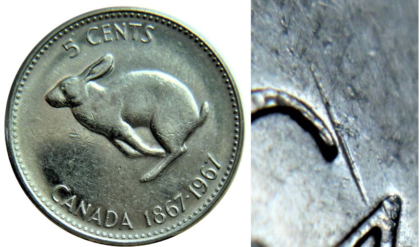 5 Cents 1967-Dommage du coin-Marque d'outil au dessus C de Canada-1.JPG