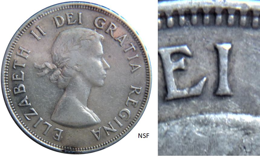 50 Cents 1953 NSF petite date-Coin fendillé a travers le 3 de la date-2.JPG