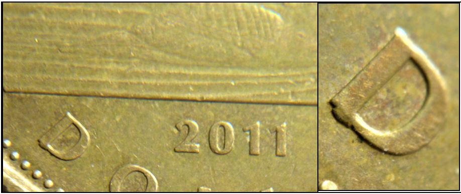 1 Dollar 2011-Éclat coin sous D de Dollar-1.JPG