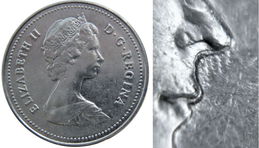 5 Cents 1980-Double visage situé entre le nez et la lèvre-2.JPG
