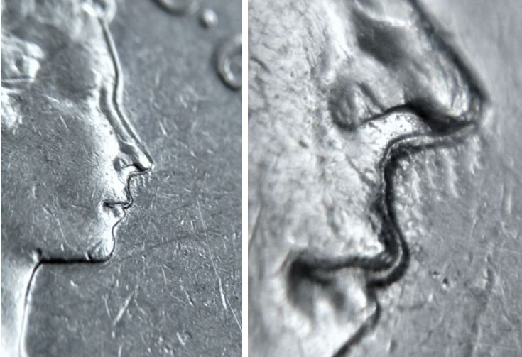 5 Cents 1980-Double visage situé entre le nez et la lèvre-4.JPG