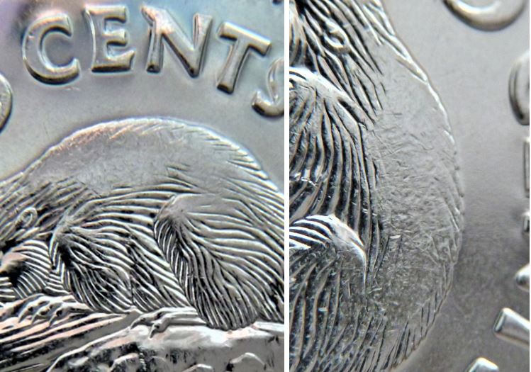 5 Cents 2018-Coin obturé sur dos du castor-2.JPG