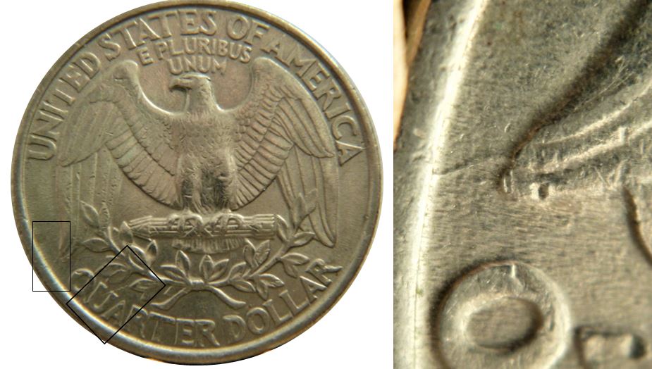 25 Cents USA-1995P-Coin fendillé Avers et Revers-2.JPG