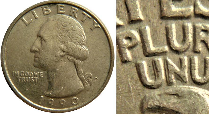 25 Cents USA-1990P-Double du coté revers-1.JPG