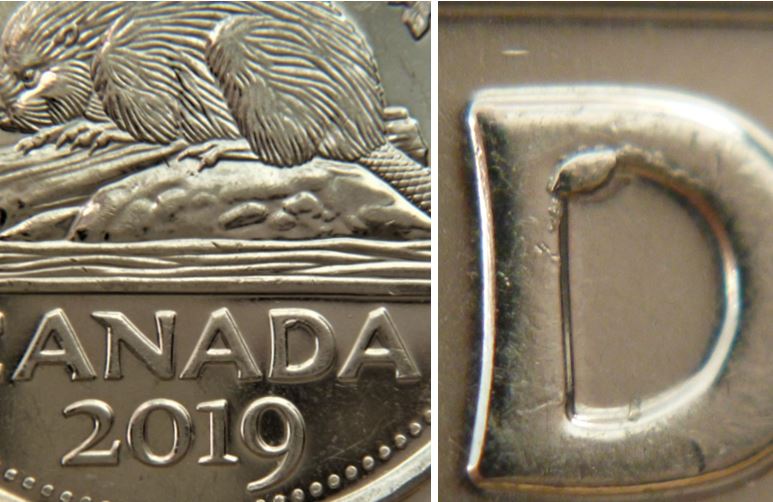 5 Cents 2019-Éclat coin dans D de canaDa-n.2.JPG