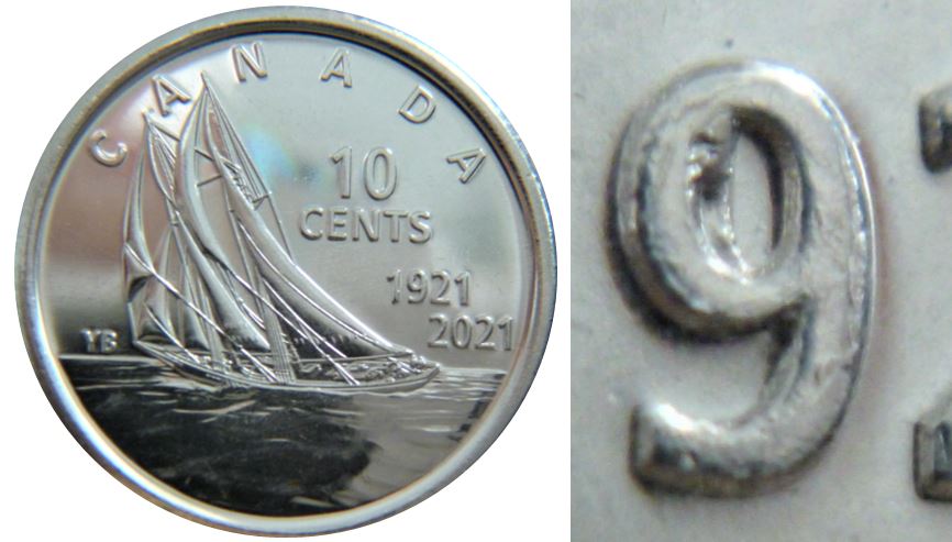 10 Cents 2021 Bluenose-Le 9 presque la moitié  fermé-1.JPG