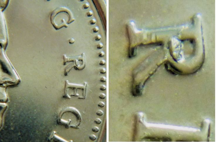 5 Cents 2022-Éclat coin dans R de Regina-2.JPG