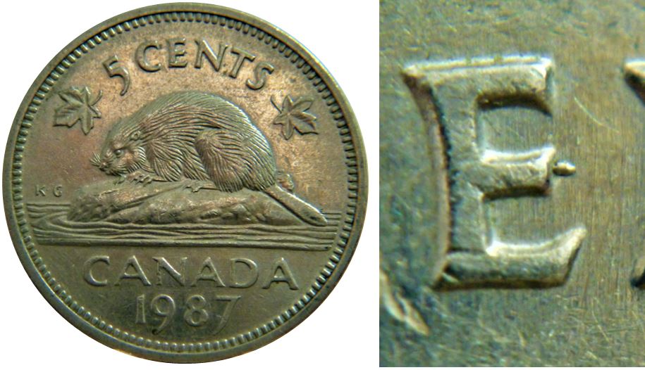 5 Cents 1987-Point devant E de cEnts-1.JPG