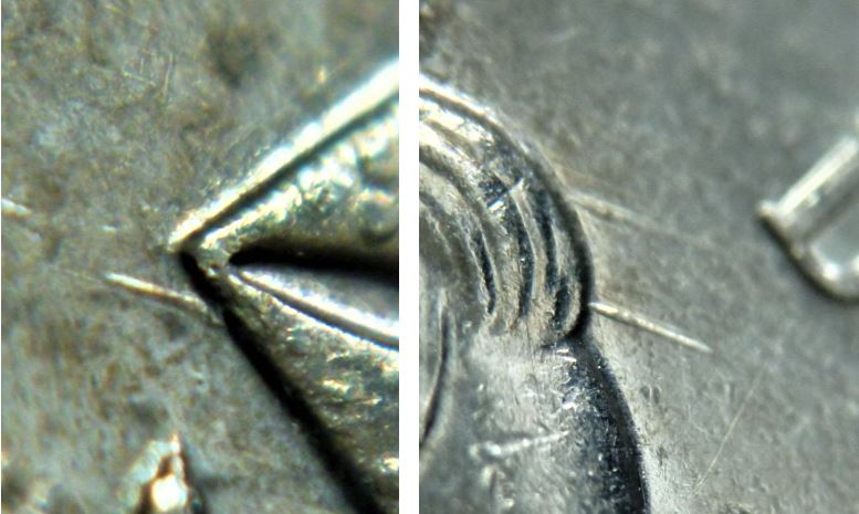 5 Cents 1998-Dommage du coin sur front de effigie-2.JPG