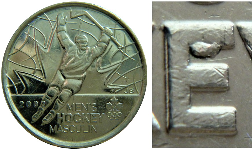 25 Cents 2009 Hockey masculin -Éclat coin E de hockEy-No.2.jpg