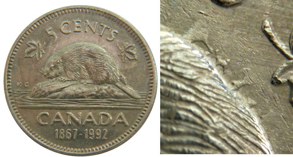 5 Cents 1992-Revers et avers entrechoqué-1.JPG