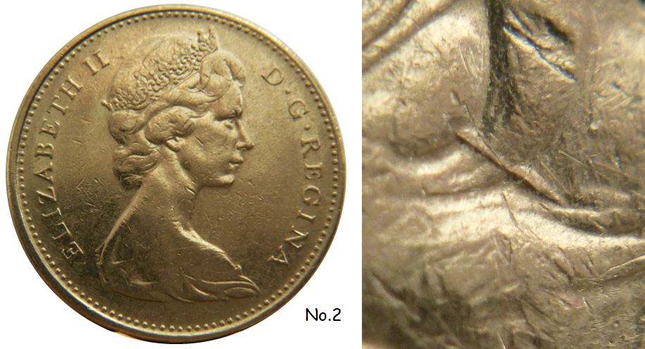 5 Cents 1975-Dommage dans les cheveux effigie-6.JPG