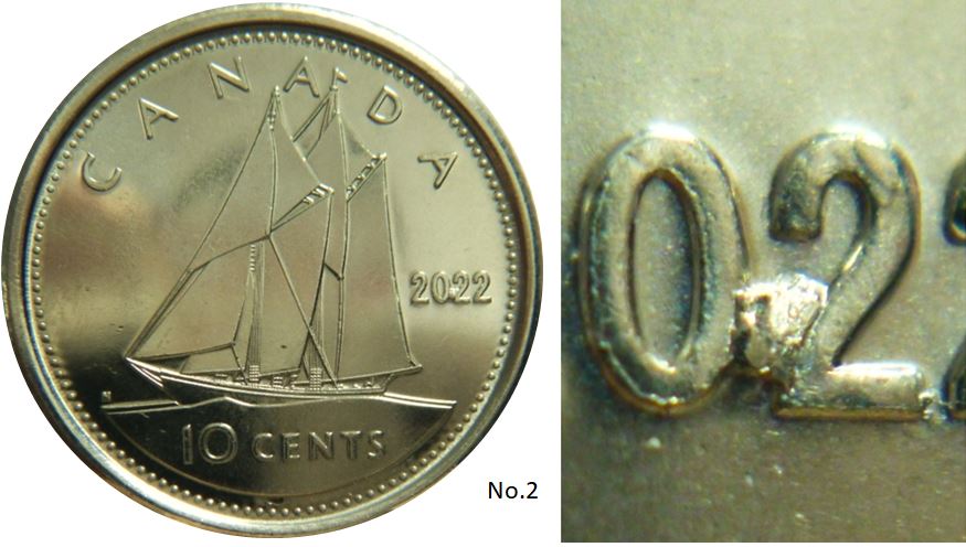 10 Cents 2022-Le 02 Attaché dans le bas-Éclat coin-No.2.JPG