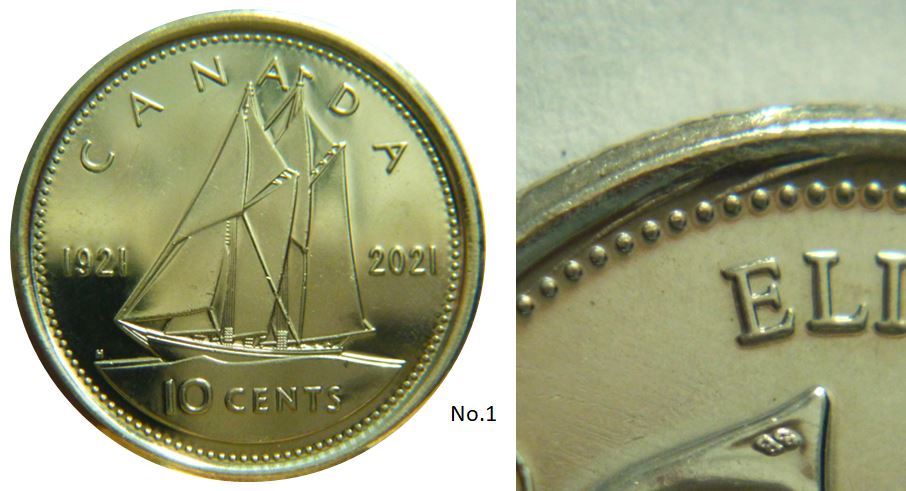 10 Cents 1921-2021-Double dommage du coin coté avers-No1,.JPG