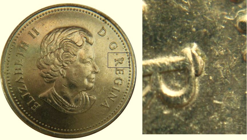 5 Cents 2006-Éclat coin sur R de Regina-2.JPG