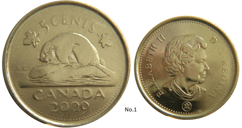 5 Cents 2009-Frappe à travers graisse avers et revers-No.1,.JPG