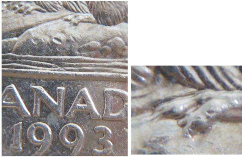 5 Cents 1993-Griffe additionnel.JPG