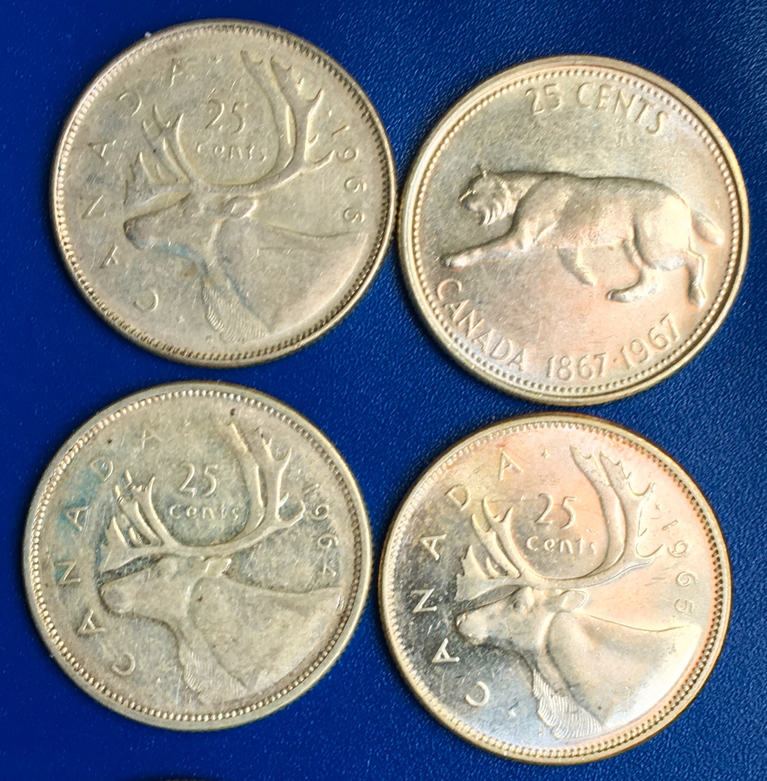 25 cents 1967 à 1964.JPG