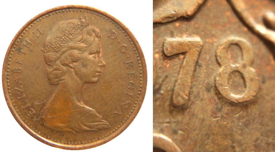 1 Cent 1978-Double revers-coin détérioré-2.JPG