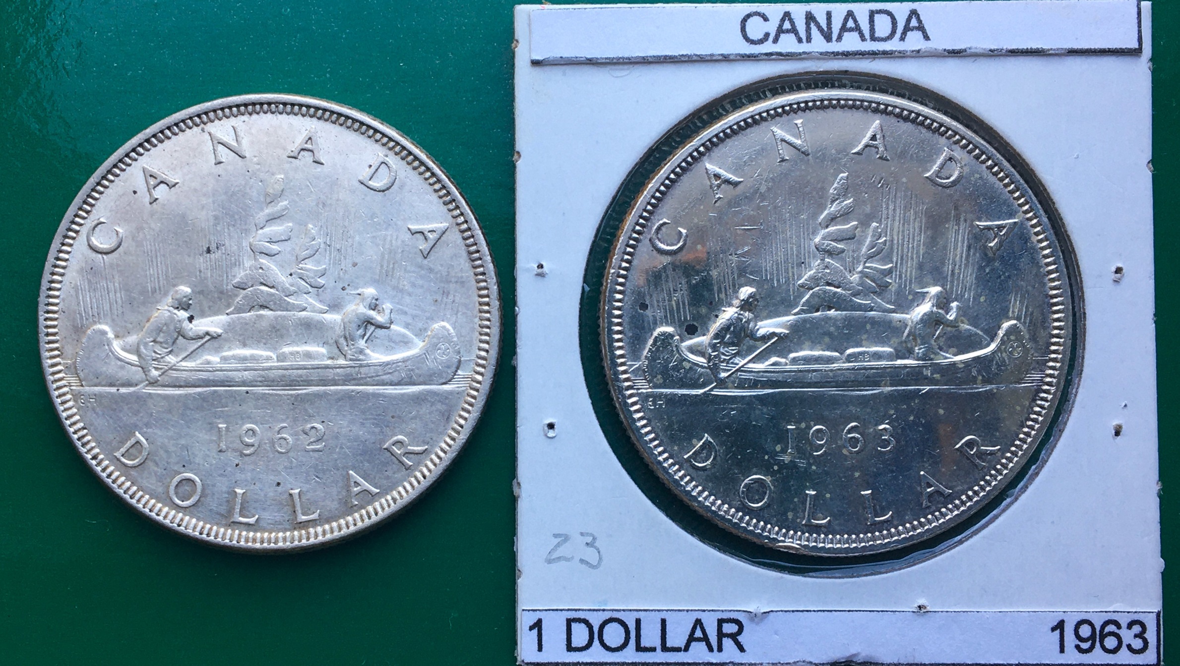 Dollars 1962 et 1963.JPG