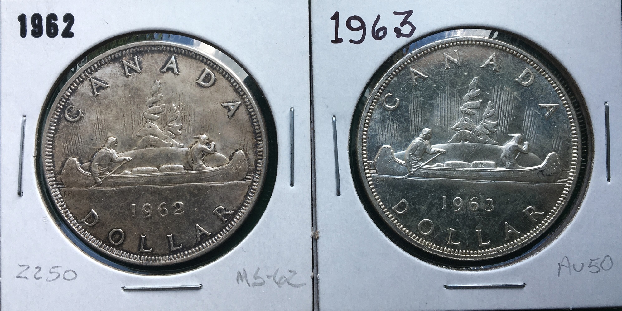 1 dollar 1962 et 1963.JPG