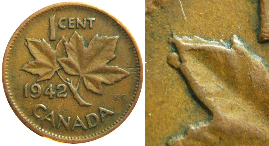 1 Cent 1942-Accumulation feuille gauche-1.JPG