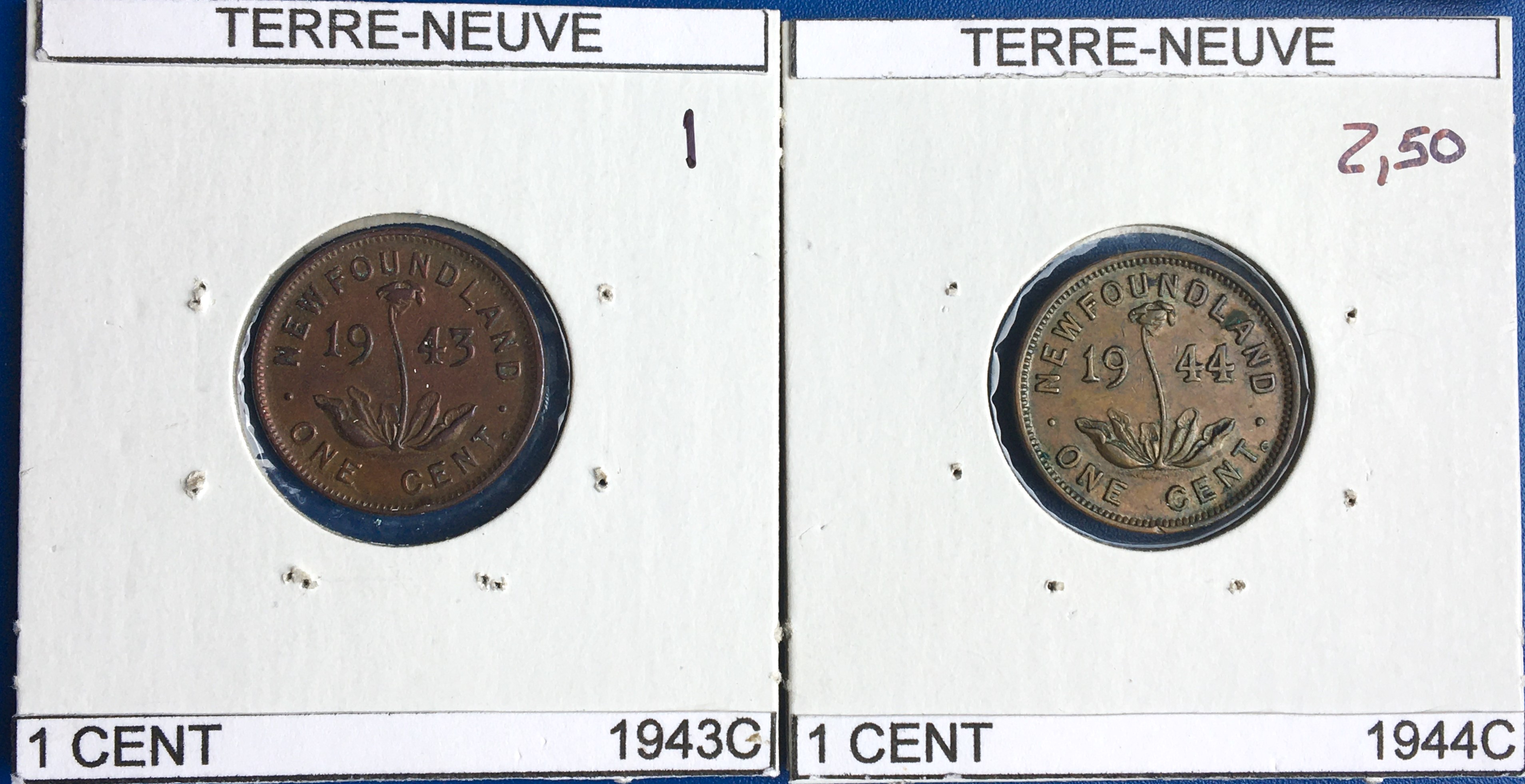 1 cent 1943 et 1944.JPG