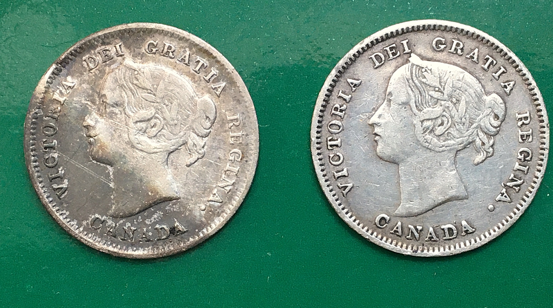 5 cents 1901 et 1900 avers.JPG