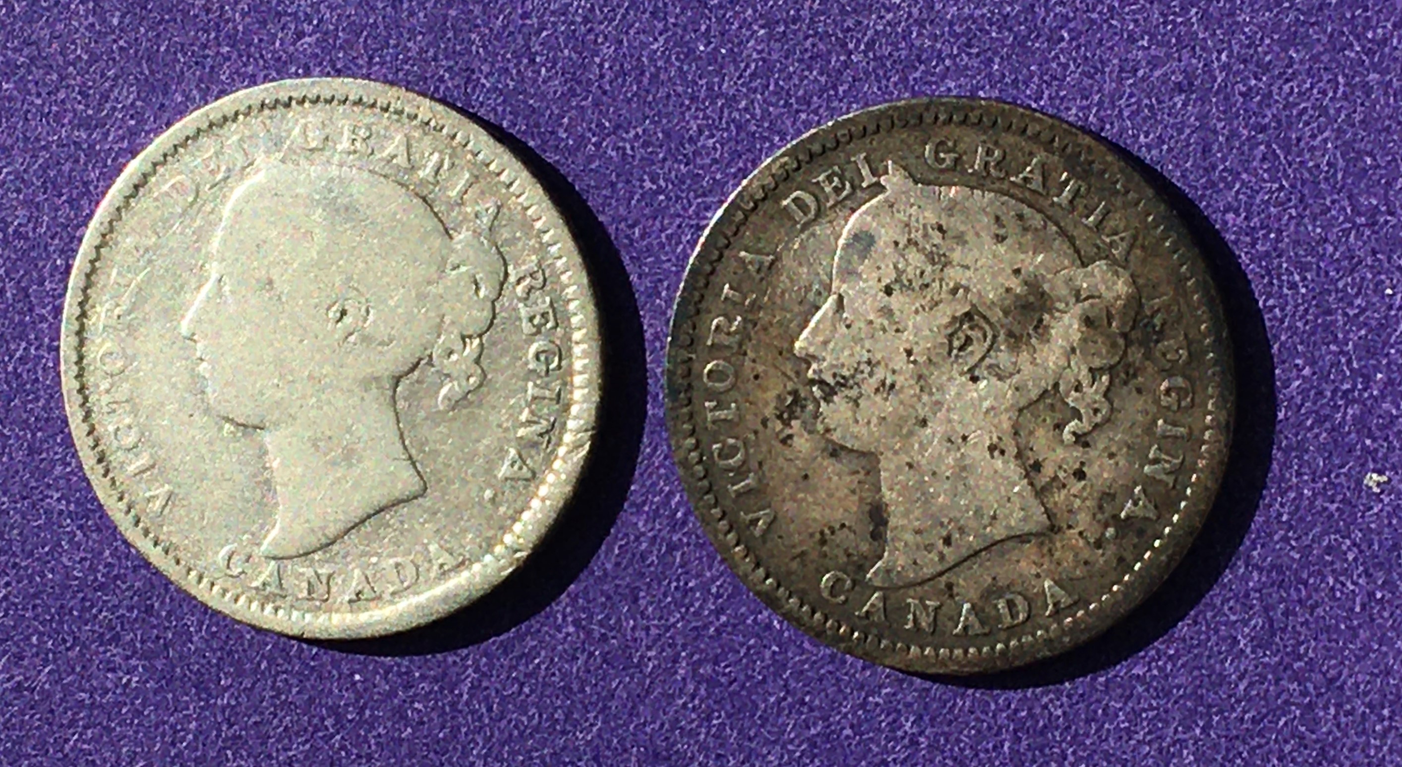 2 10 cents 1888 et 1896 avers.JPG