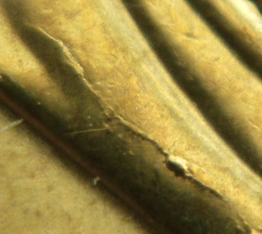 1 Dollar 2022-Coin fendillé à la base de effigie-2.JPG